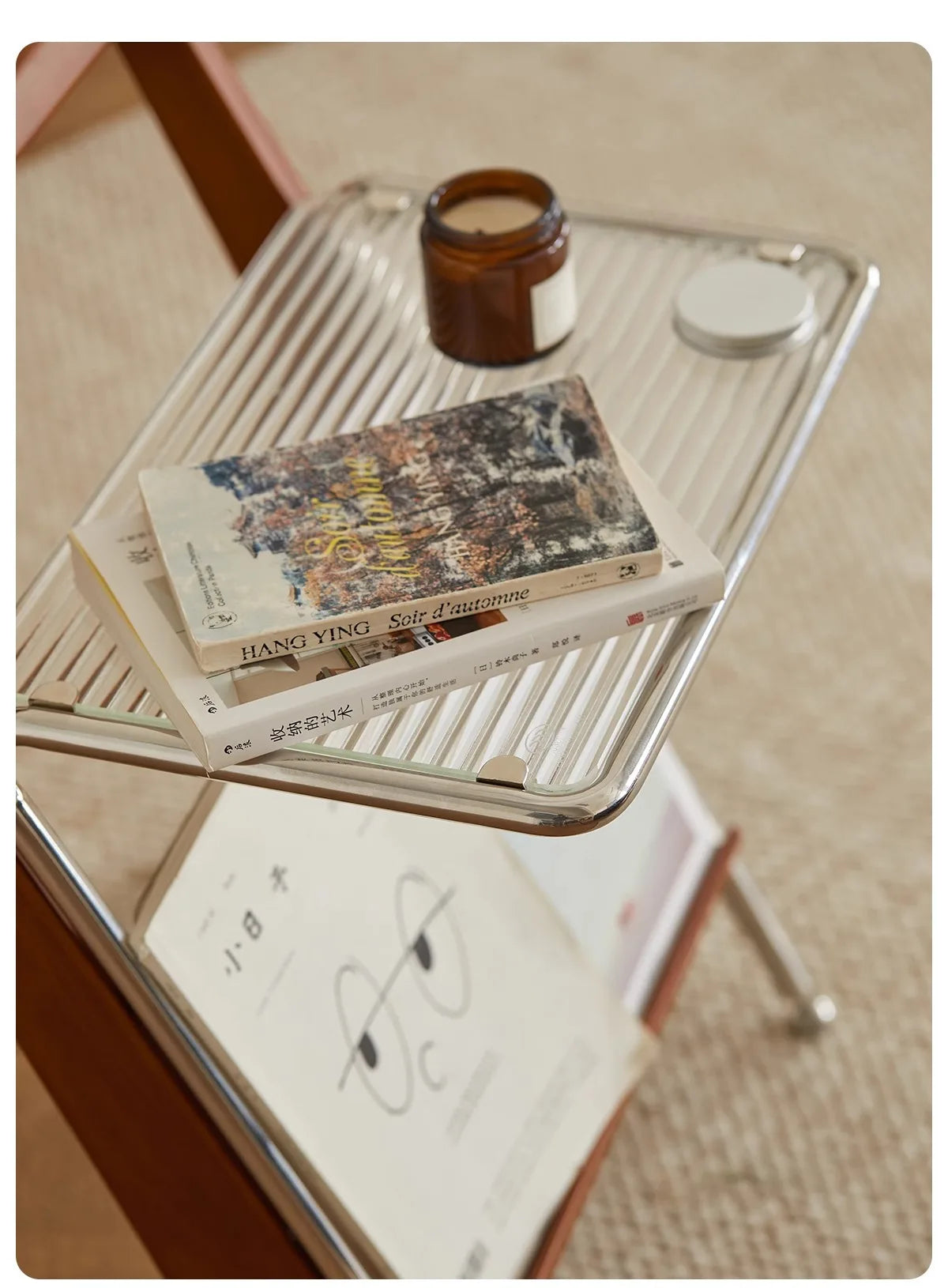 Table d'Appoint en Bois Massif Design Minimaliste