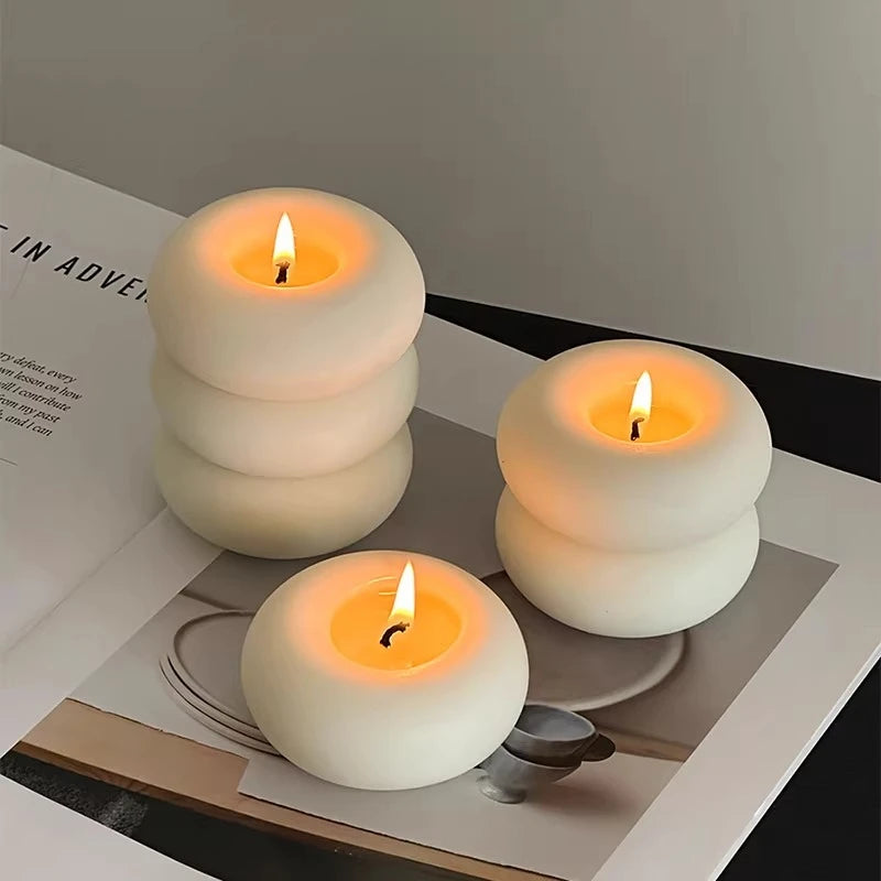 Bougie Parfumée Forme Donut Artisanale