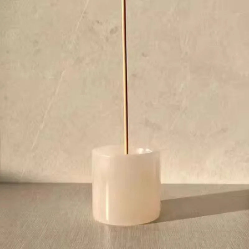 Porte-Encens en Marbre Naturel Style Wabi-Sabi