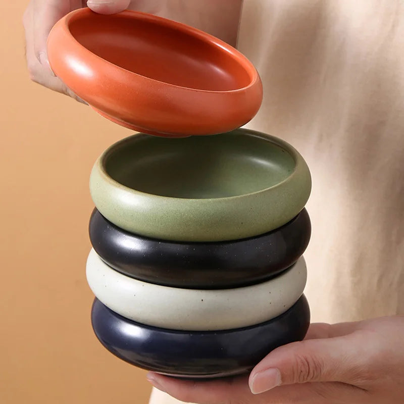 Ceramic Dip Bowl – Retro Condiment Dish