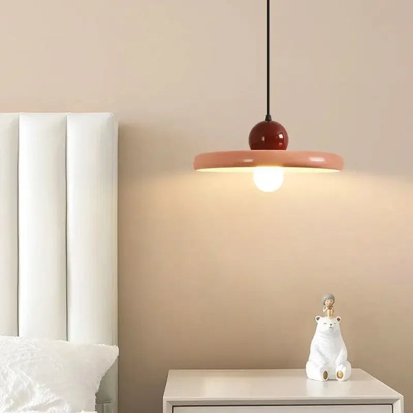 Suspension Soucoupe Volante - Style Français Minimaliste Crème