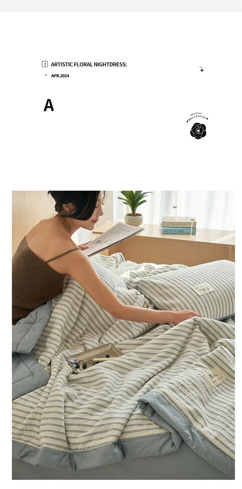Couette d'Été Jacquard Coton Haut de Gamme Légère