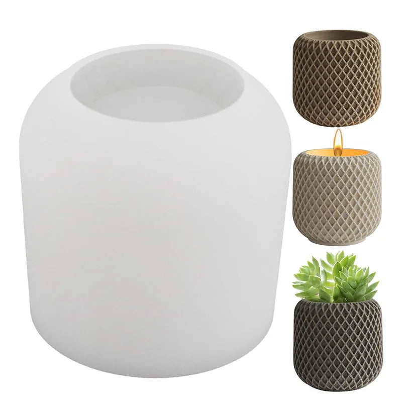 Candle Jar Mold – Silicone for Resin & Concrete