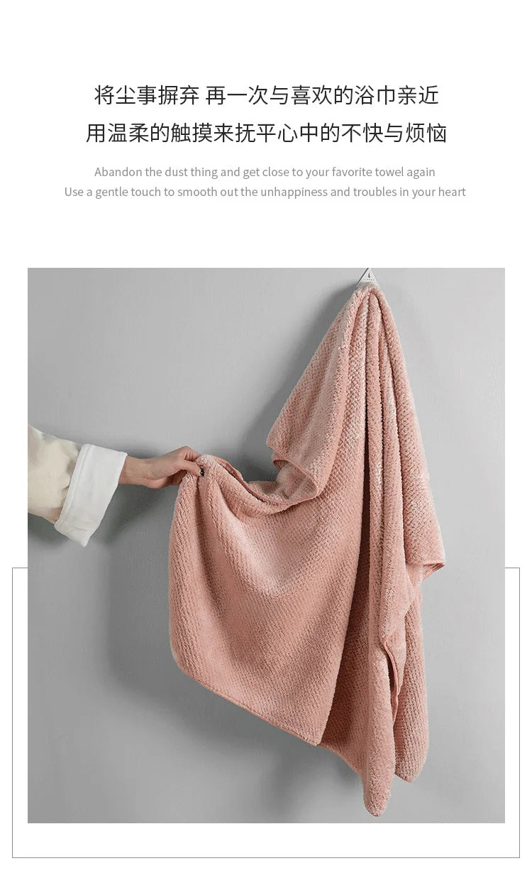 Serviette de Bain Microfibre Épaisse Grand Format 90x170cm