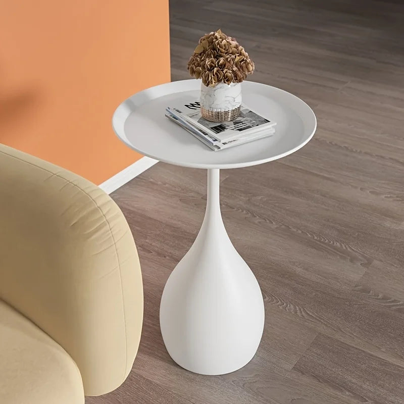 Petite Table Ronde en Métal - Design Minimaliste