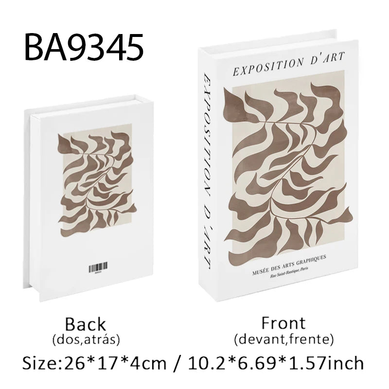 Boîte de Rangement Livre Factice Design Fashion Nordique