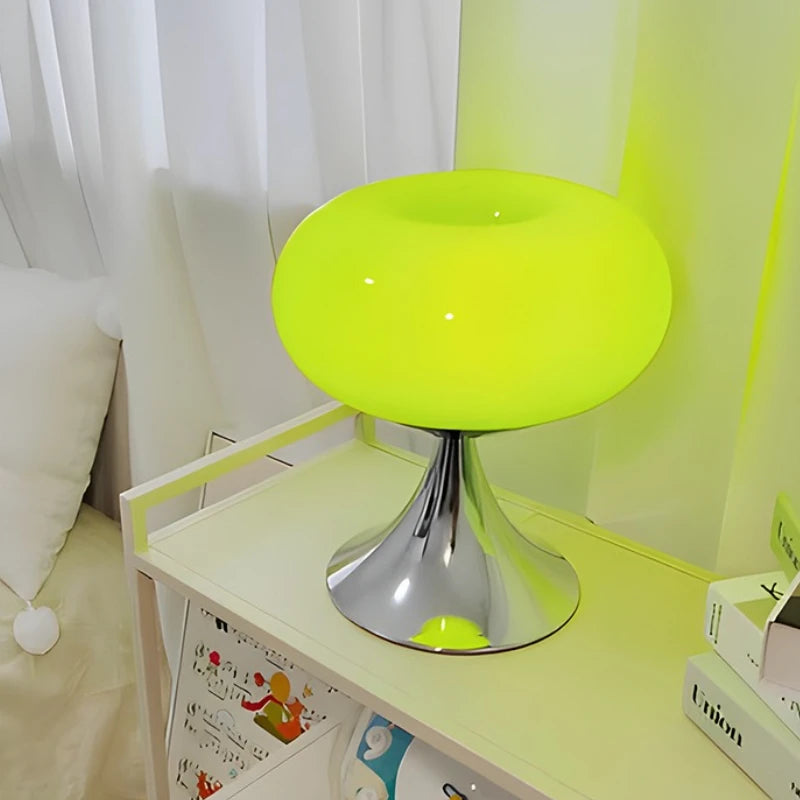 Lampadaire Bauhaus Pomme en Verre - Style Rétro