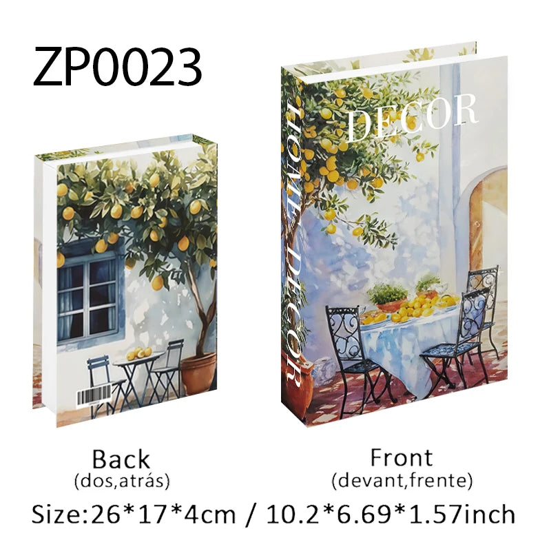 Boîte de Rangement Livre Factice Design Fashion Nordique