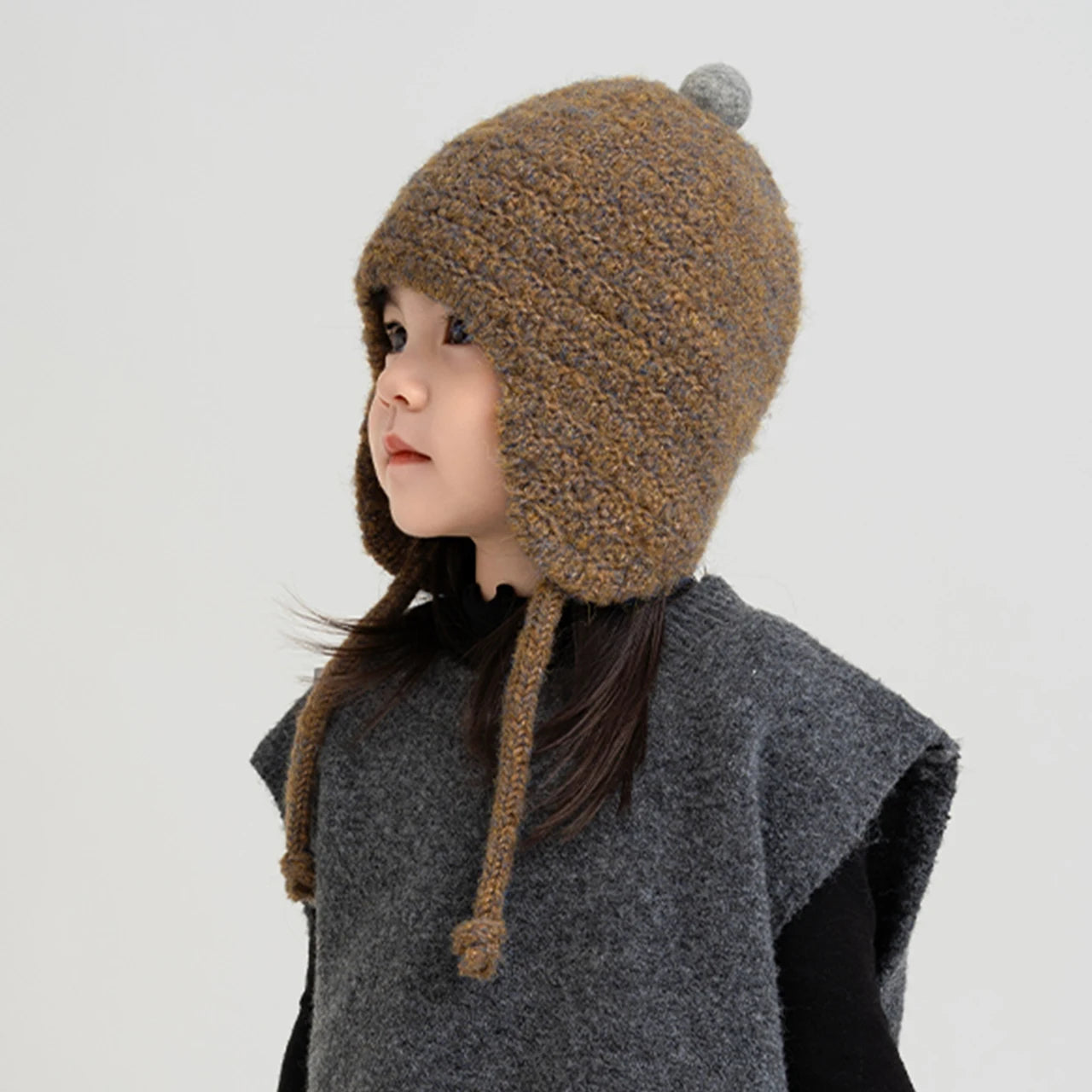 Bonnet Bébé à Pompon Cache-Oreilles