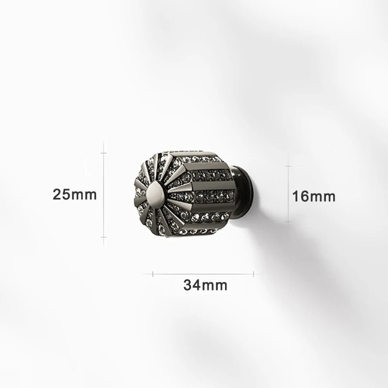 Poignées de Meuble Cristal - Alliage de Zinc Luxueux