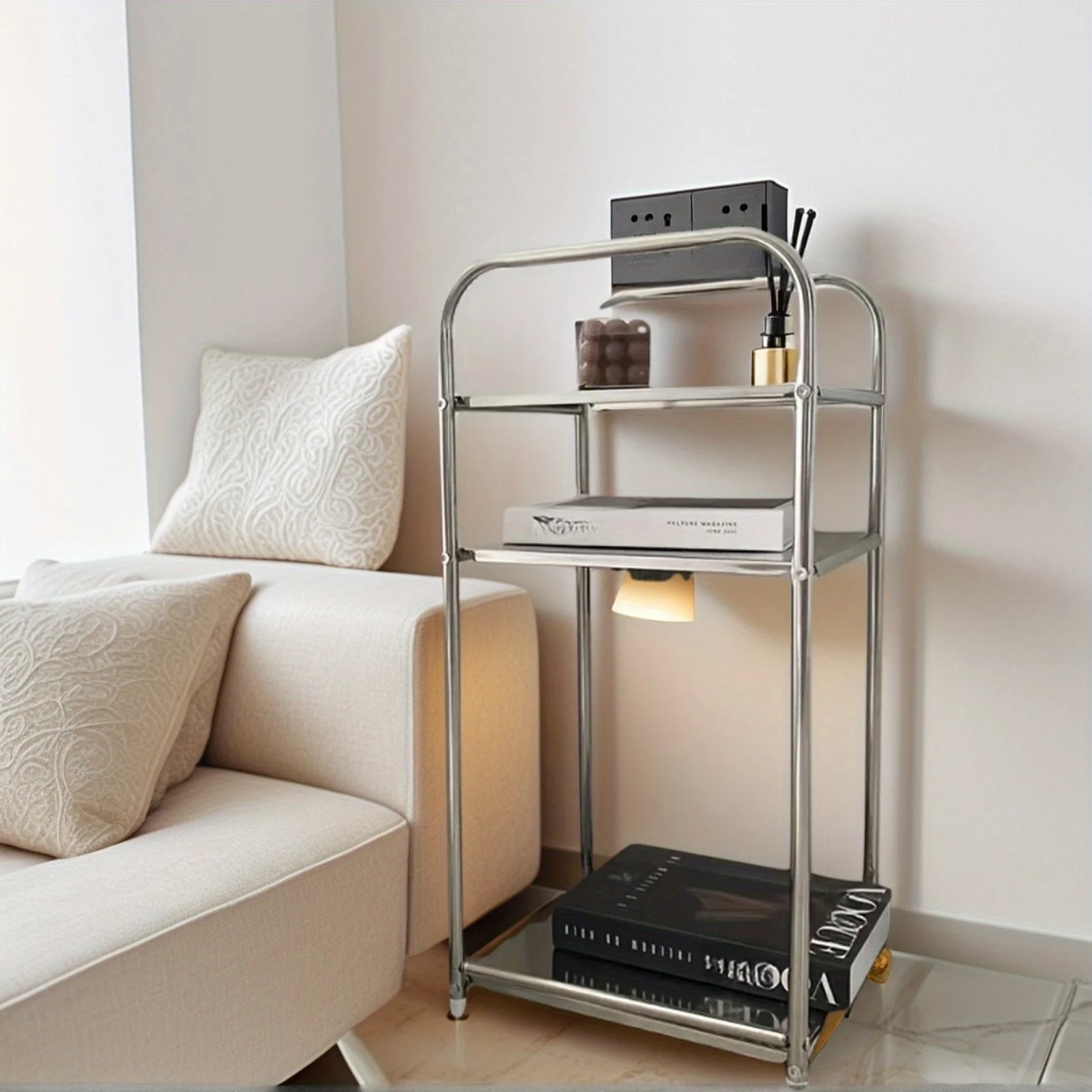 Étagère de Rangement Inox 3 Niveaux - Multi-Usage