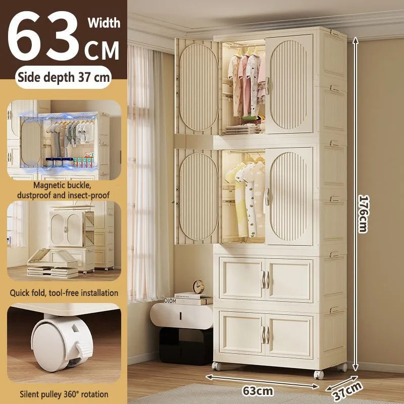 Armoire Pliable Enfant pour Vêtements et Jouets