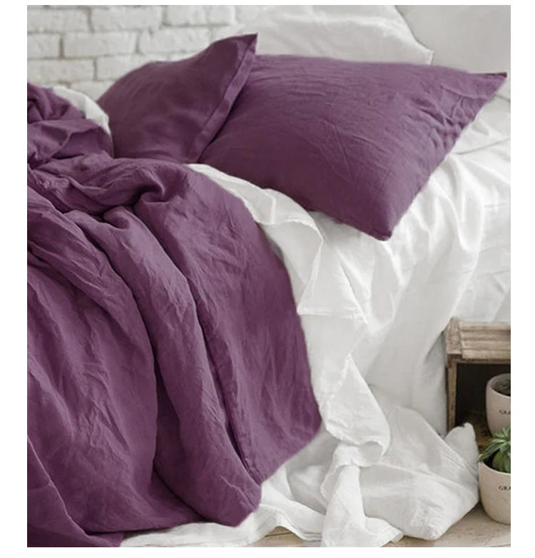 Housse de Coussin en Lin Naturel