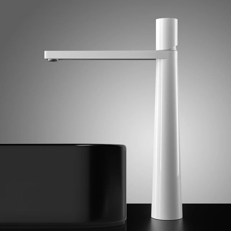 Robinet de Lavabo Or Brossé en Laiton Massif