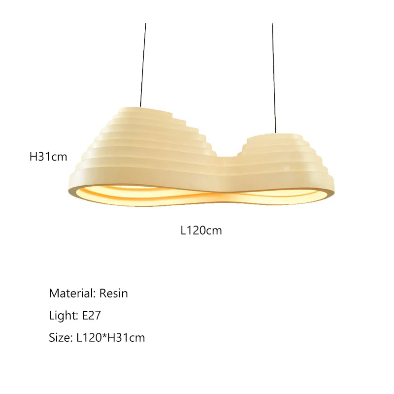Lustre Suspendu Style Wabi-Sabi Nordique Créatif