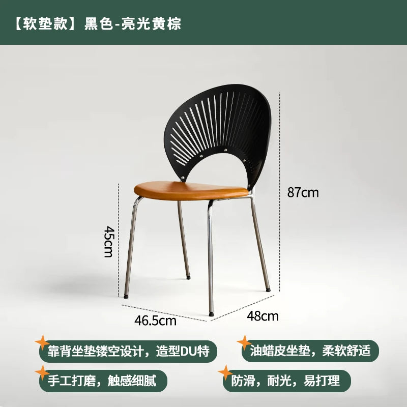 Chaise de Salle à Manger en Acier Inoxydable
