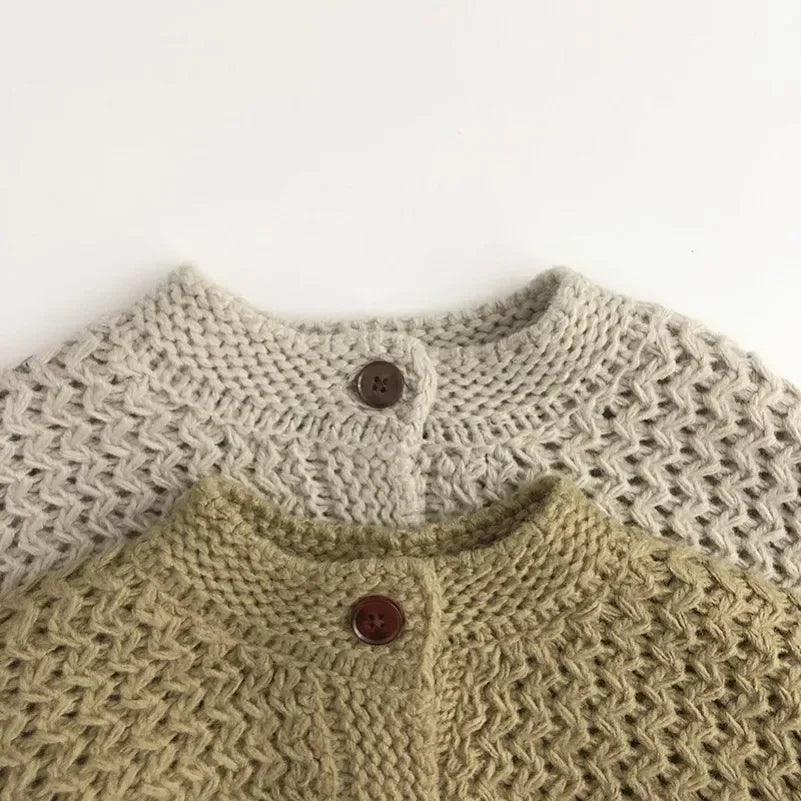 Cardigan Enfant Rayé Motif Ananas