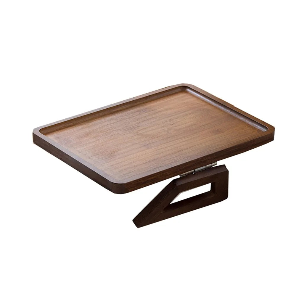 Tablette Pliante pour Accoudoir de Canapé - Bois Antidérapant