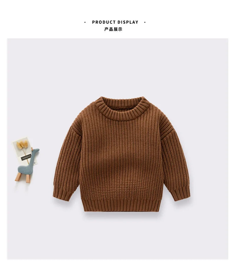 Pull Bébé Tricoté Épais Hiver