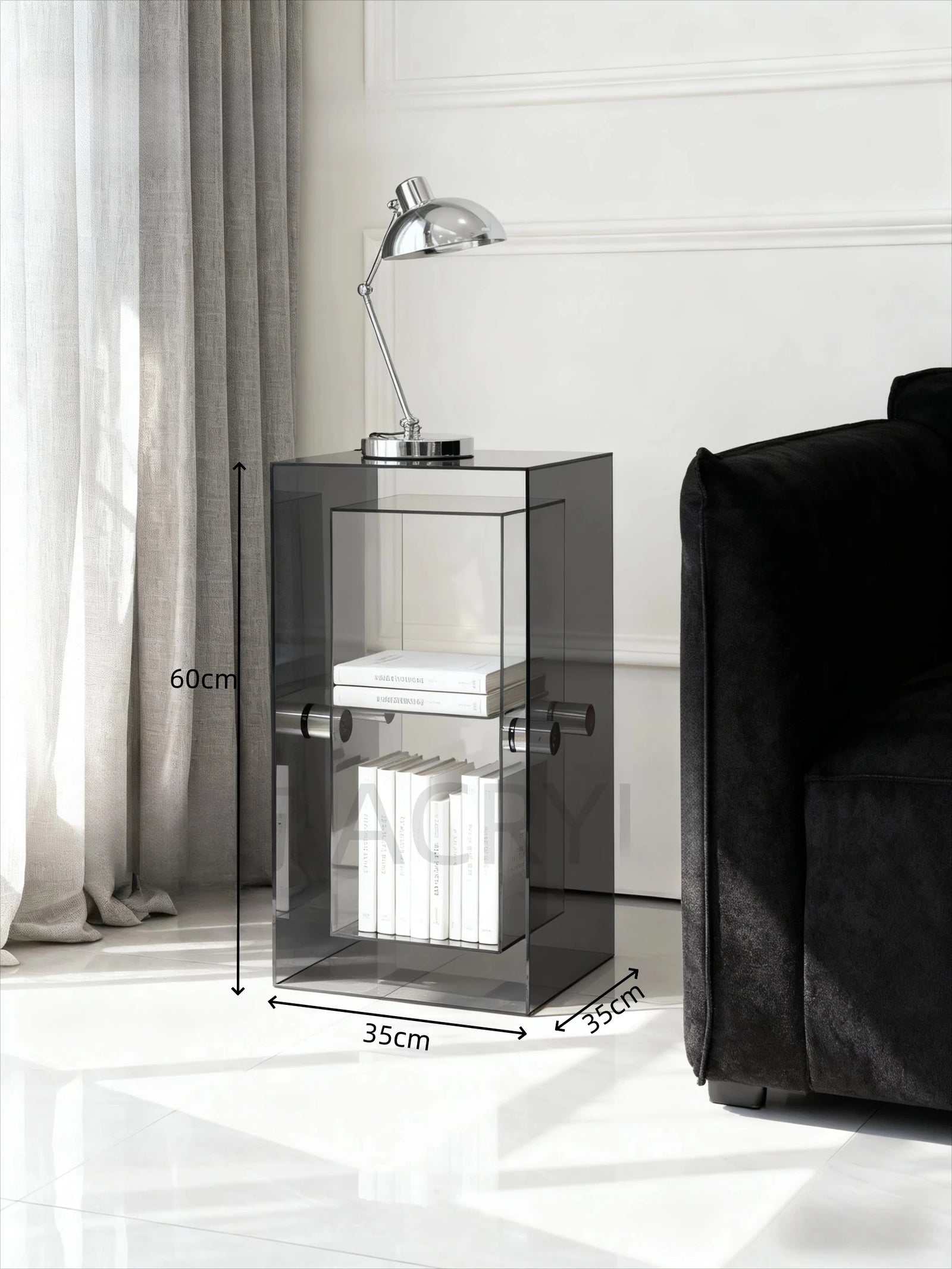 Table d'Appoint en Acrylique - Design Minimaliste