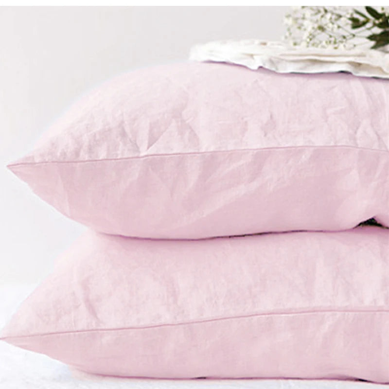 Housse de Coussin en Lin Naturel