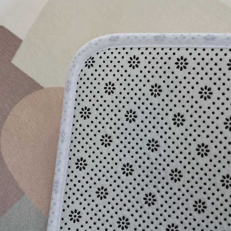 Tapis de Chevet en Peluche - Longue Bande Antidérapante