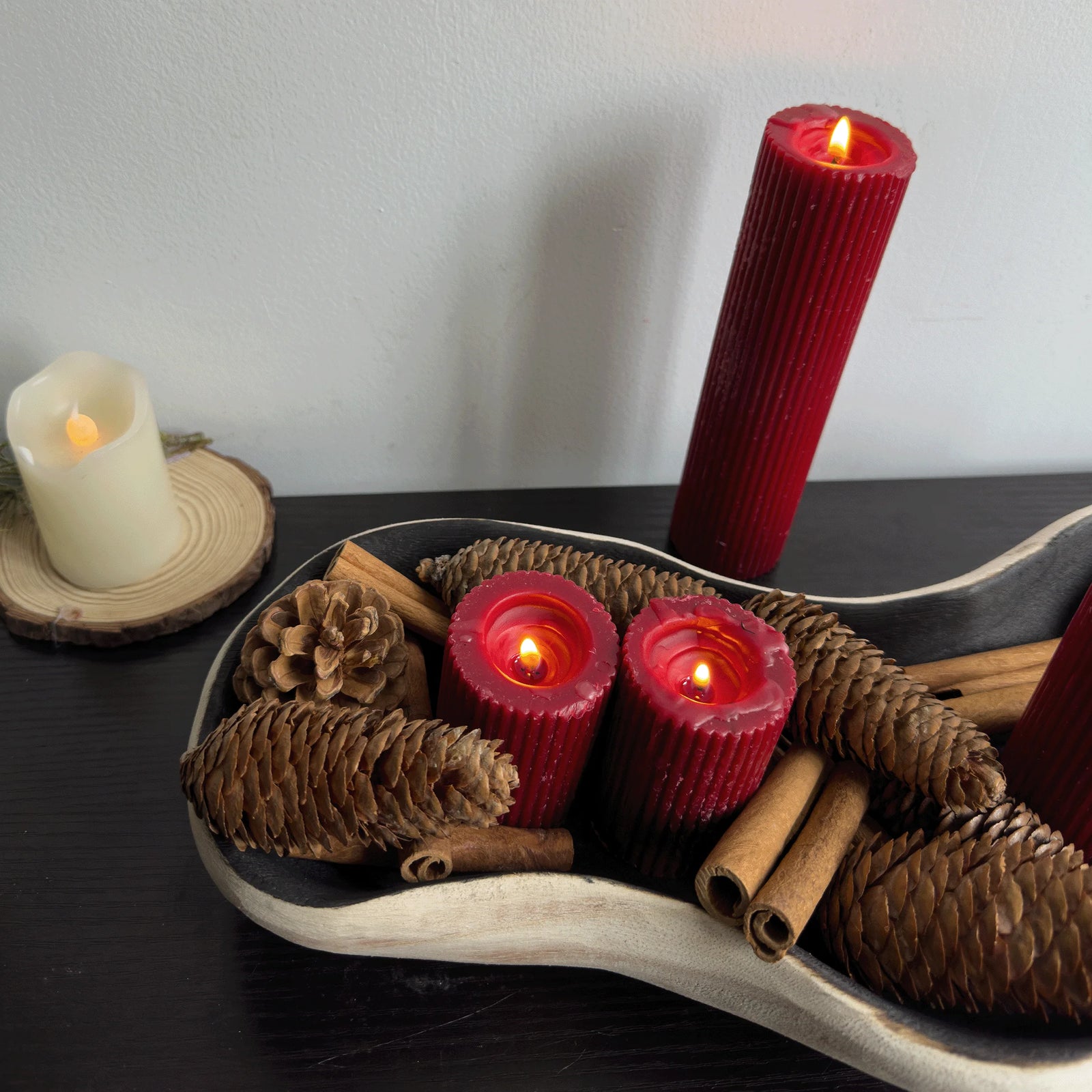 Plateau en Bois Forme Irrégulière pour Fruits Secs