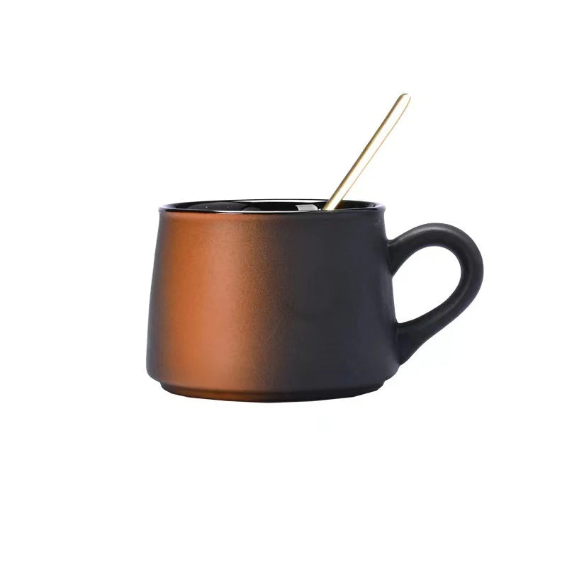 Ensemble Tasse et Assiette Céramique Style Japonais Dégradé 270ml