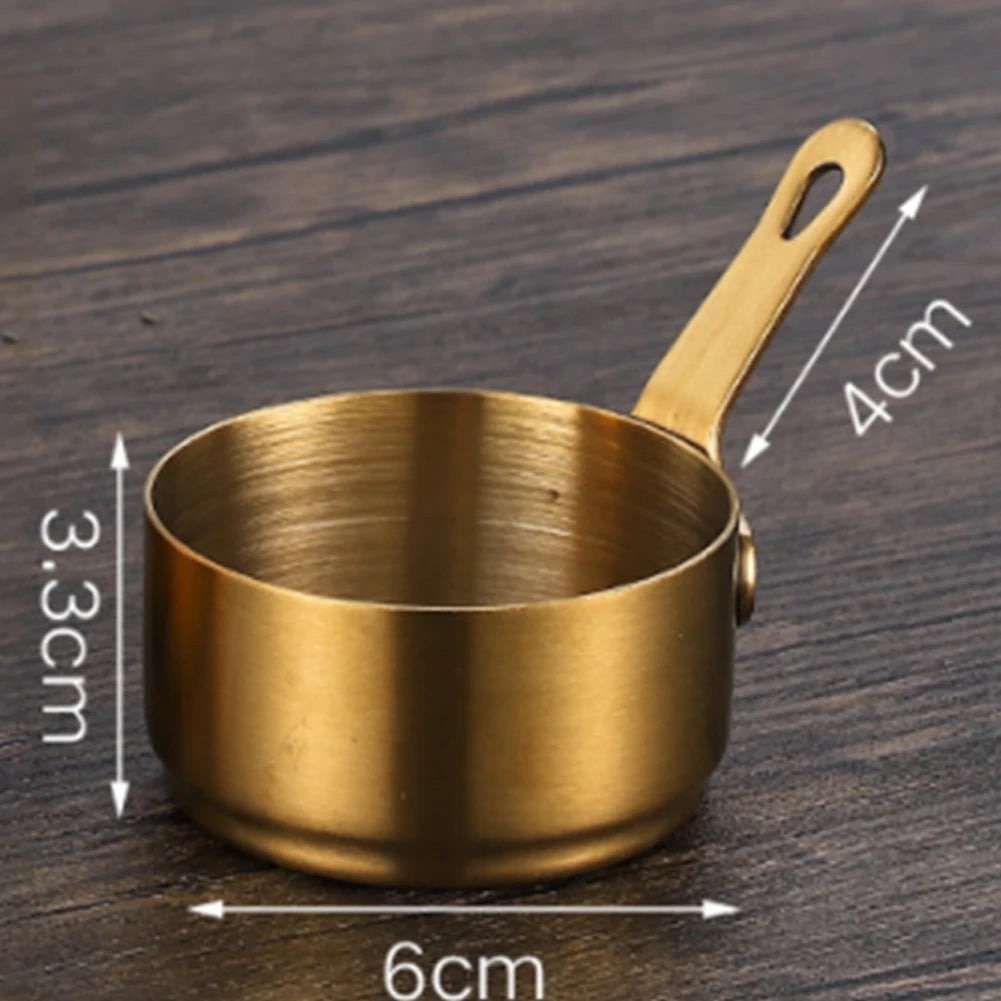 Petite Casserole à Sauce Antiadhésive en Acier Inoxydable