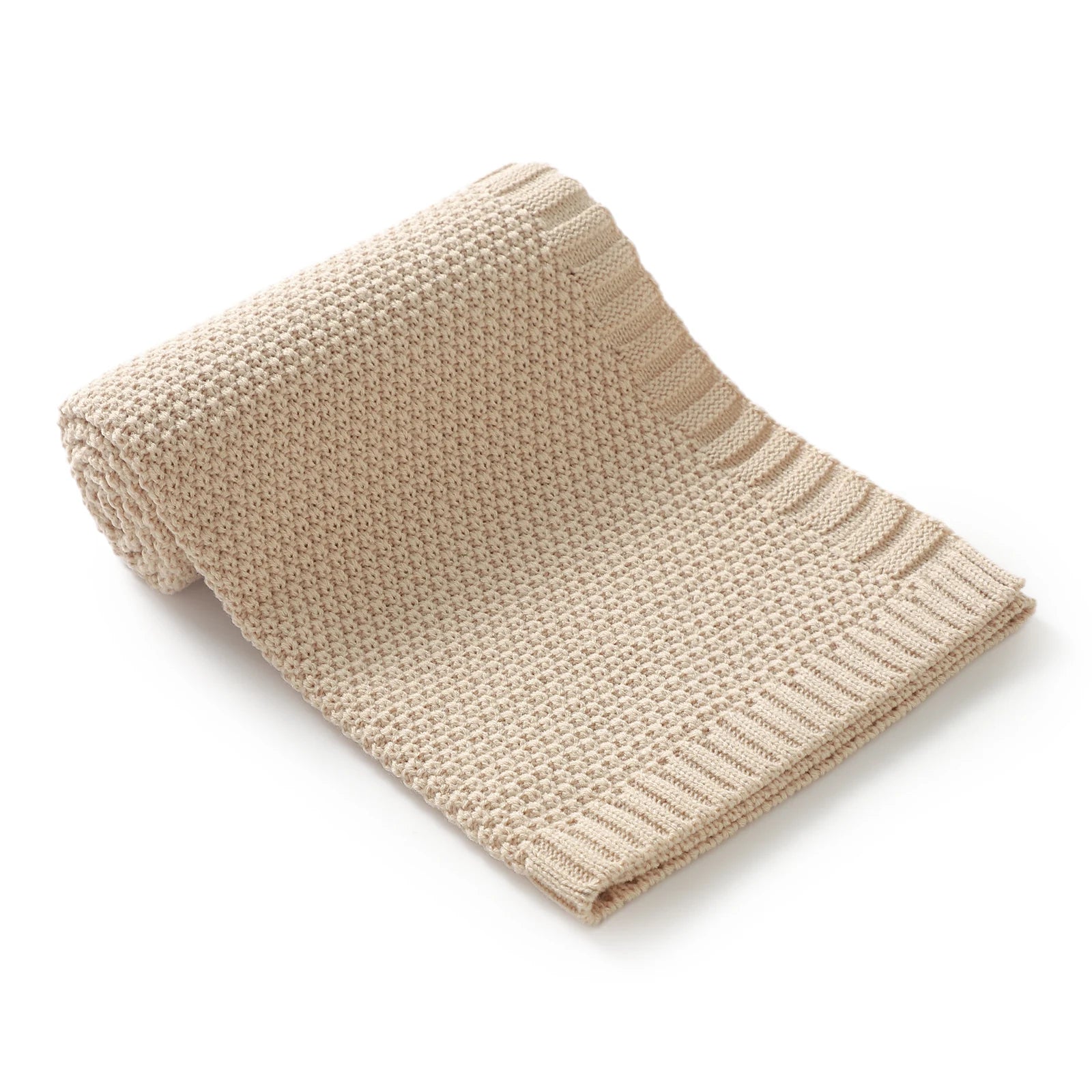 Couverture Bébé en Tricot Doux - Emmaillotage Confort