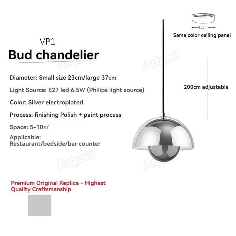 Danish Bud Pendant Light – Nordic Modern Hanging Lamp
