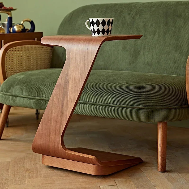 Table Basse Carrée en Bois Massif - Design Minimaliste