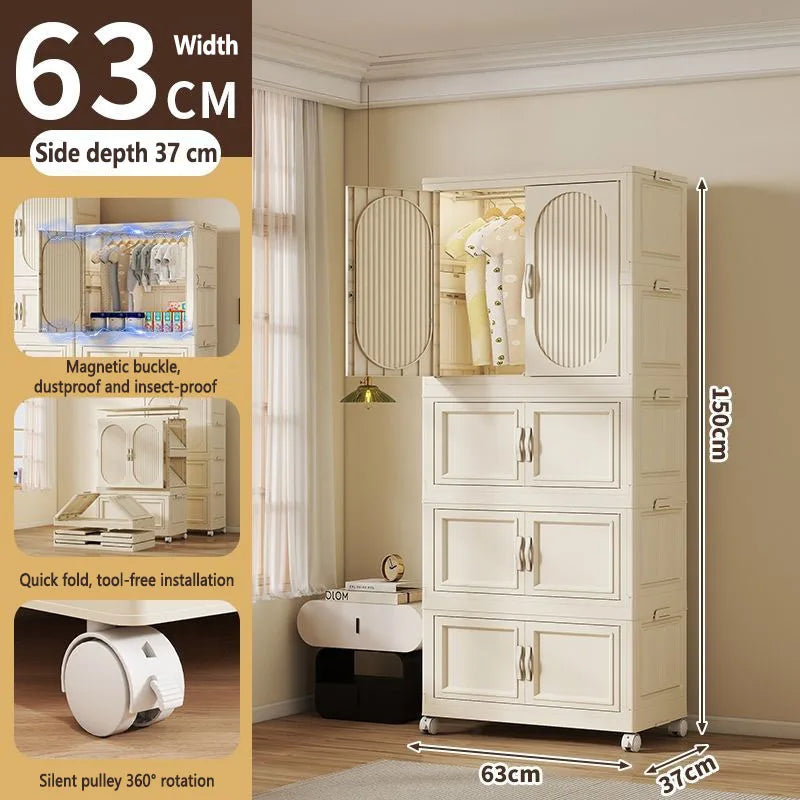 Armoire Pliable Enfant pour Vêtements et Jouets
