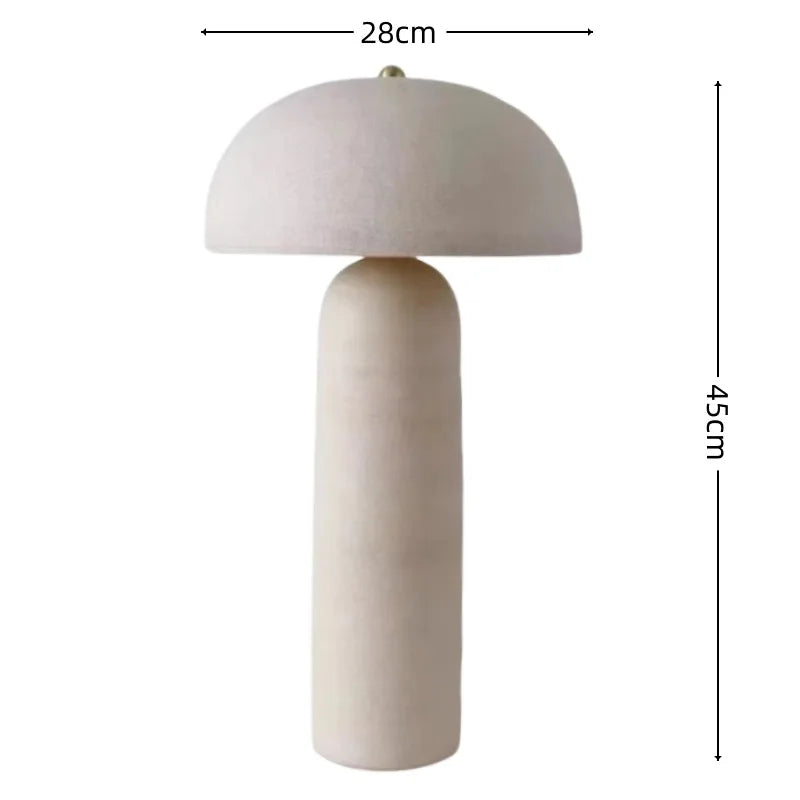 Lampe de Table Pot en Argile Style Wabi-Sabi