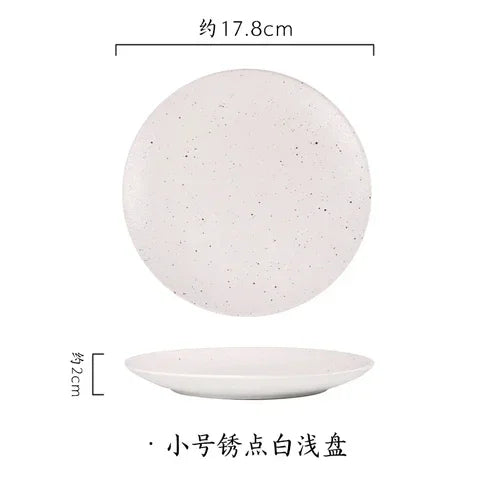 Assiette en Céramique Style Japonais pour Petit-Déjeuner