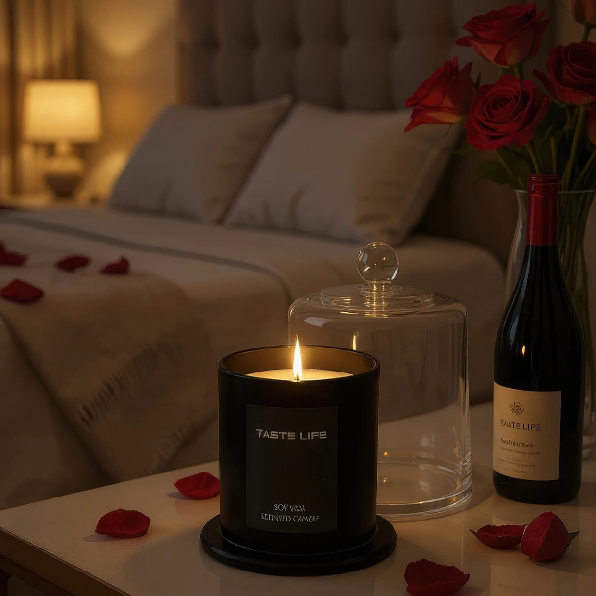 Bougie Parfumée sous Cloche en Verre