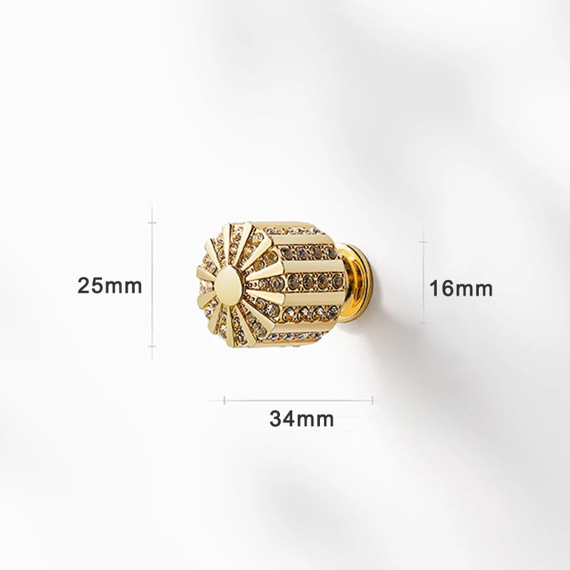 Poignées de Meuble Cristal - Alliage de Zinc Luxueux