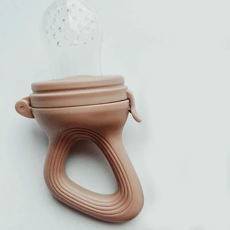 Grignoteuse en Silicone pour Bébé avec Couvercle