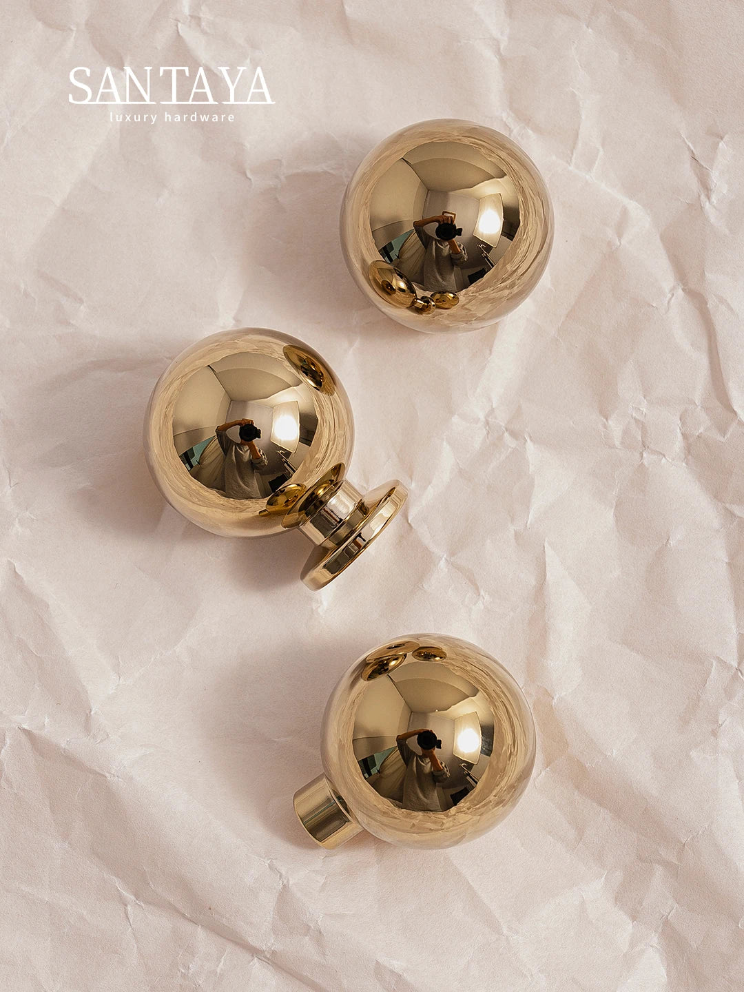 Brass Cabinet Handle – PVD Gold Finish