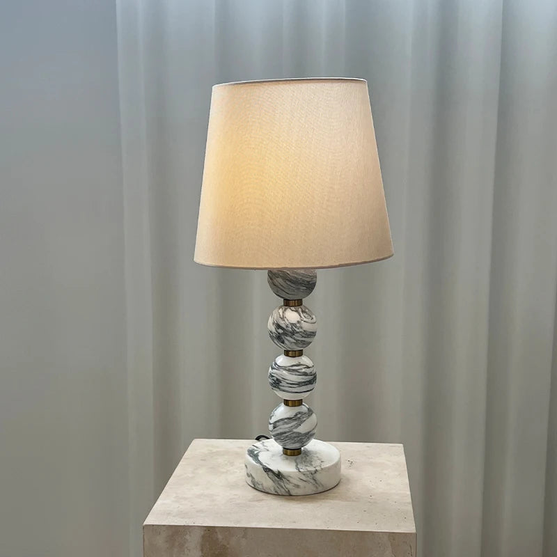 Lampe de Table en Marbre - Style Français Luxueux