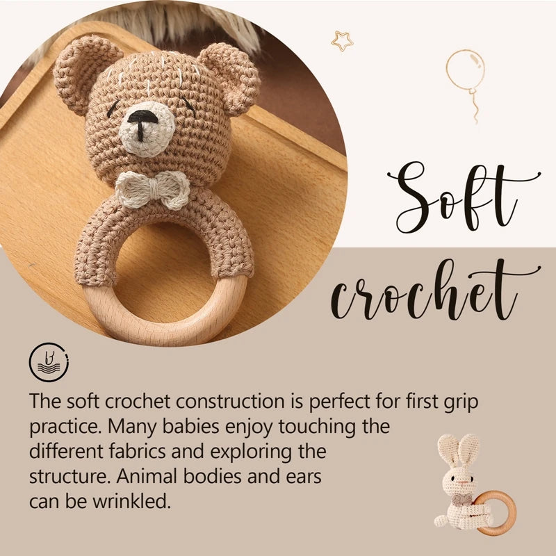 Hochet Ourson au Crochet pour Bébé