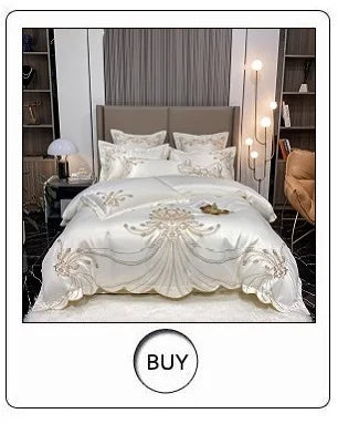 Parure de Lit Coton Luxe Style Hôtelier Brodée