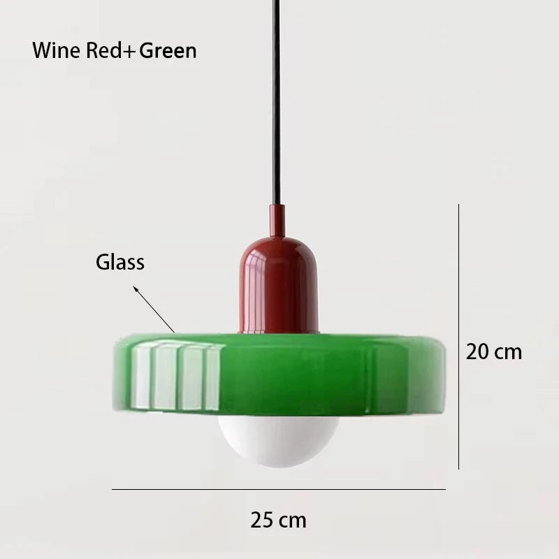 Suspension en Verre Rétro - Style Nordique
