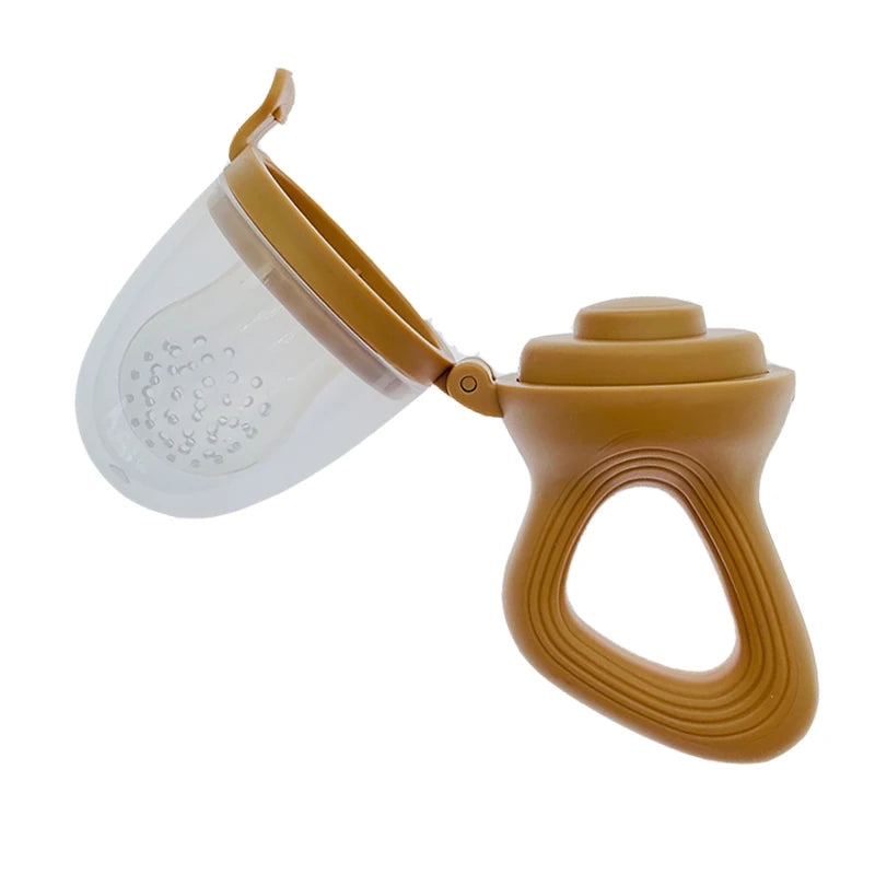 Grignoteuse en Silicone pour Bébé avec Couvercle