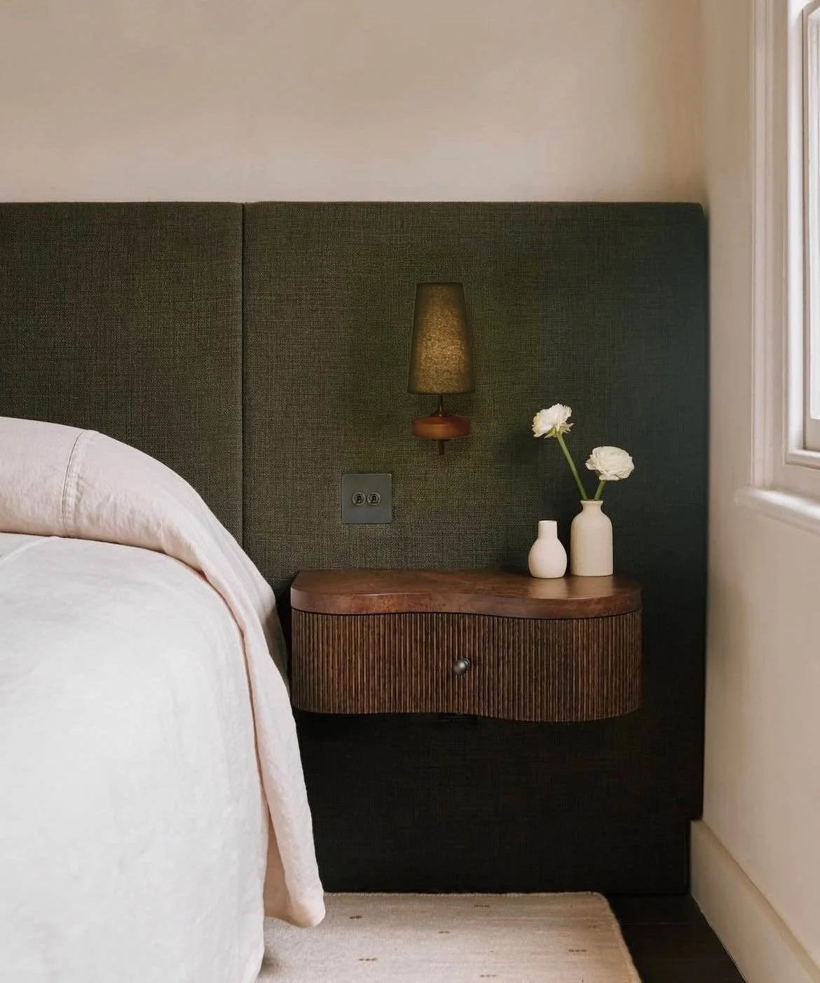 Applique Murale en Tissu LED Style Nordique