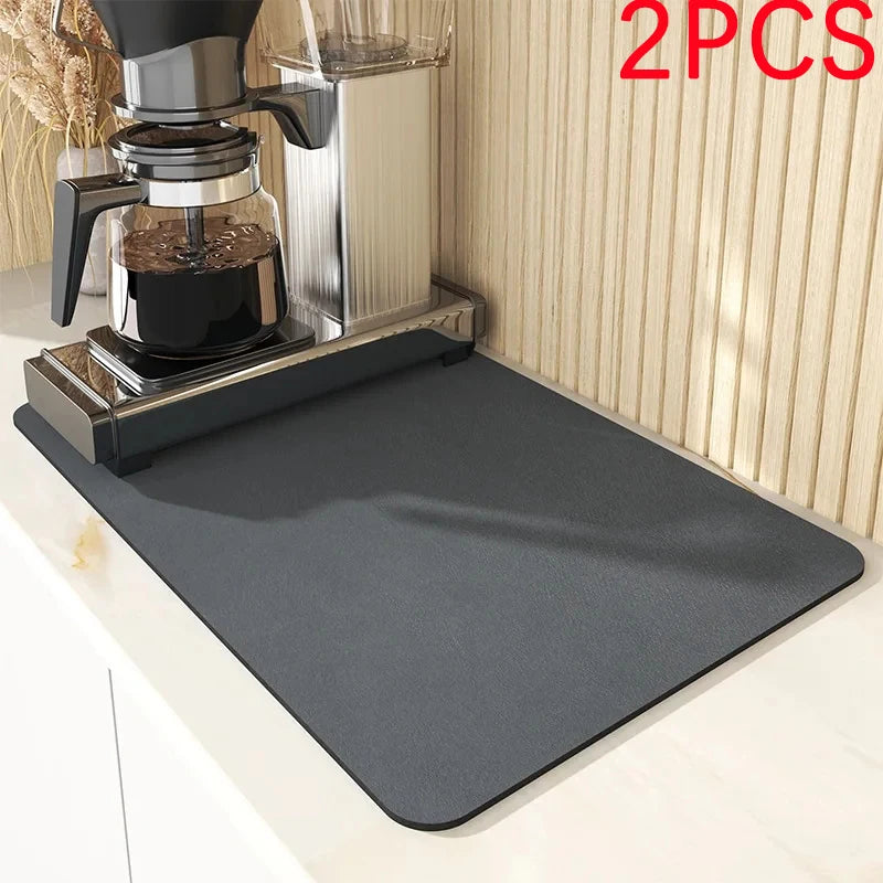 Tapis d'Égouttage Absorbant Antidérapant pour Cuisine