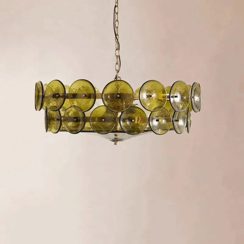Suspension en Verre Design Français - Style Rétro Nordique