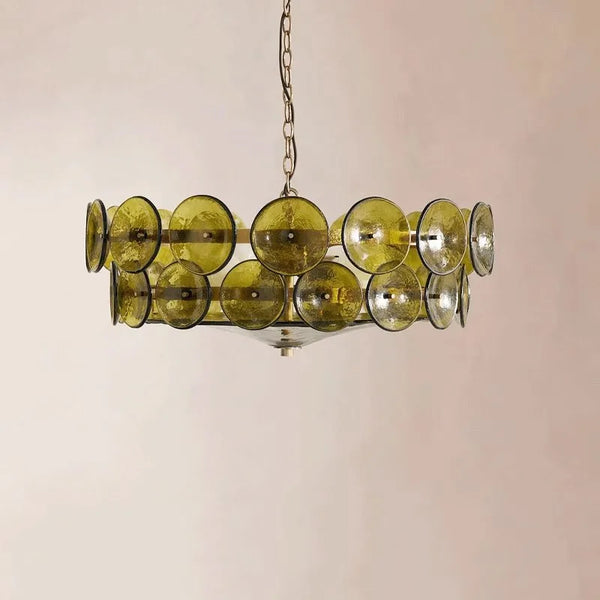 Suspension en Verre Design Français - Style Rétro Nordique