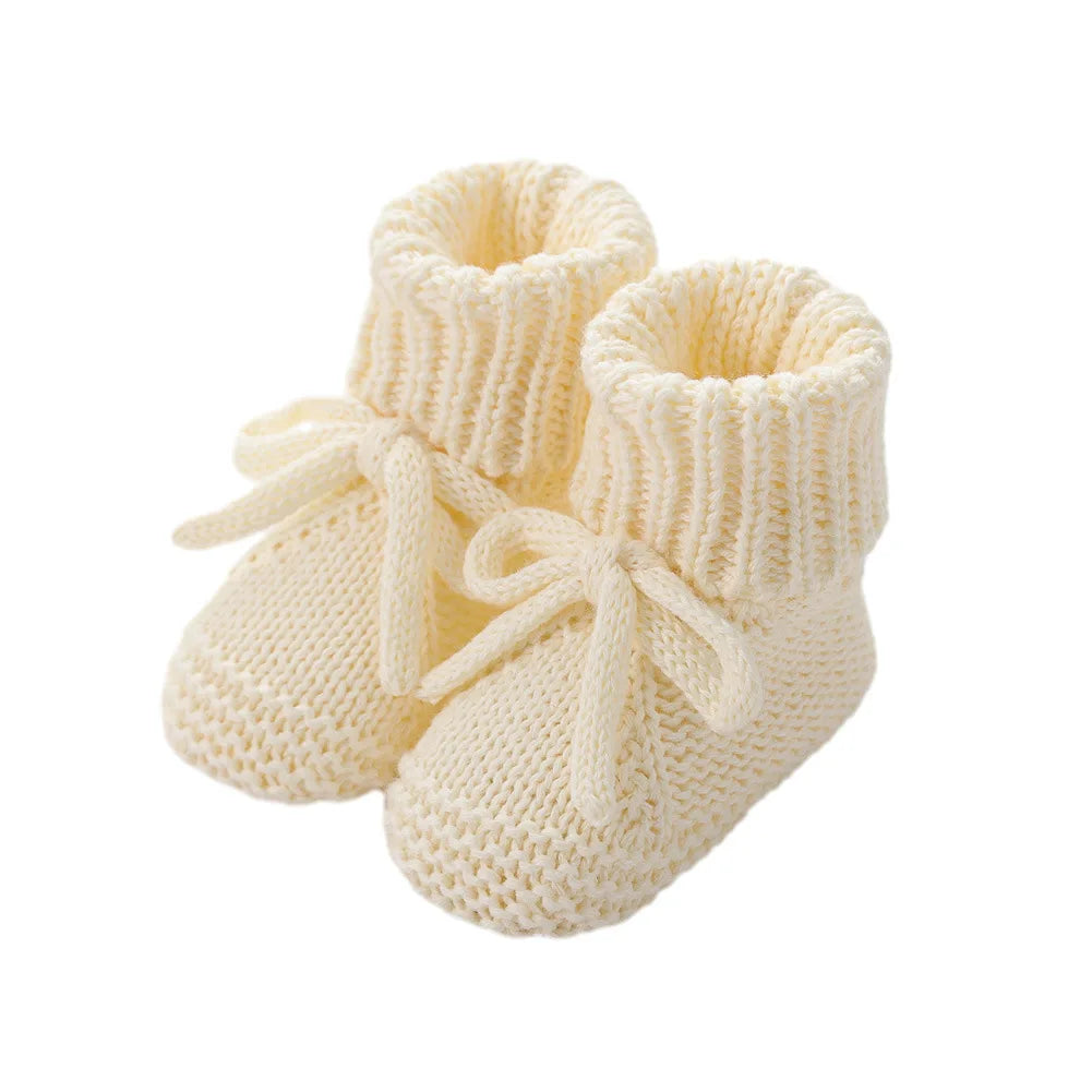 Chaussons Bébé Tricotés à Revers 0-12 Mois
