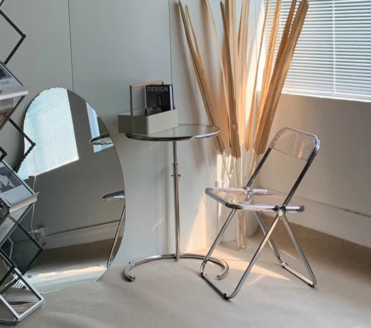 Table Basse Nordique en Verre Relevable